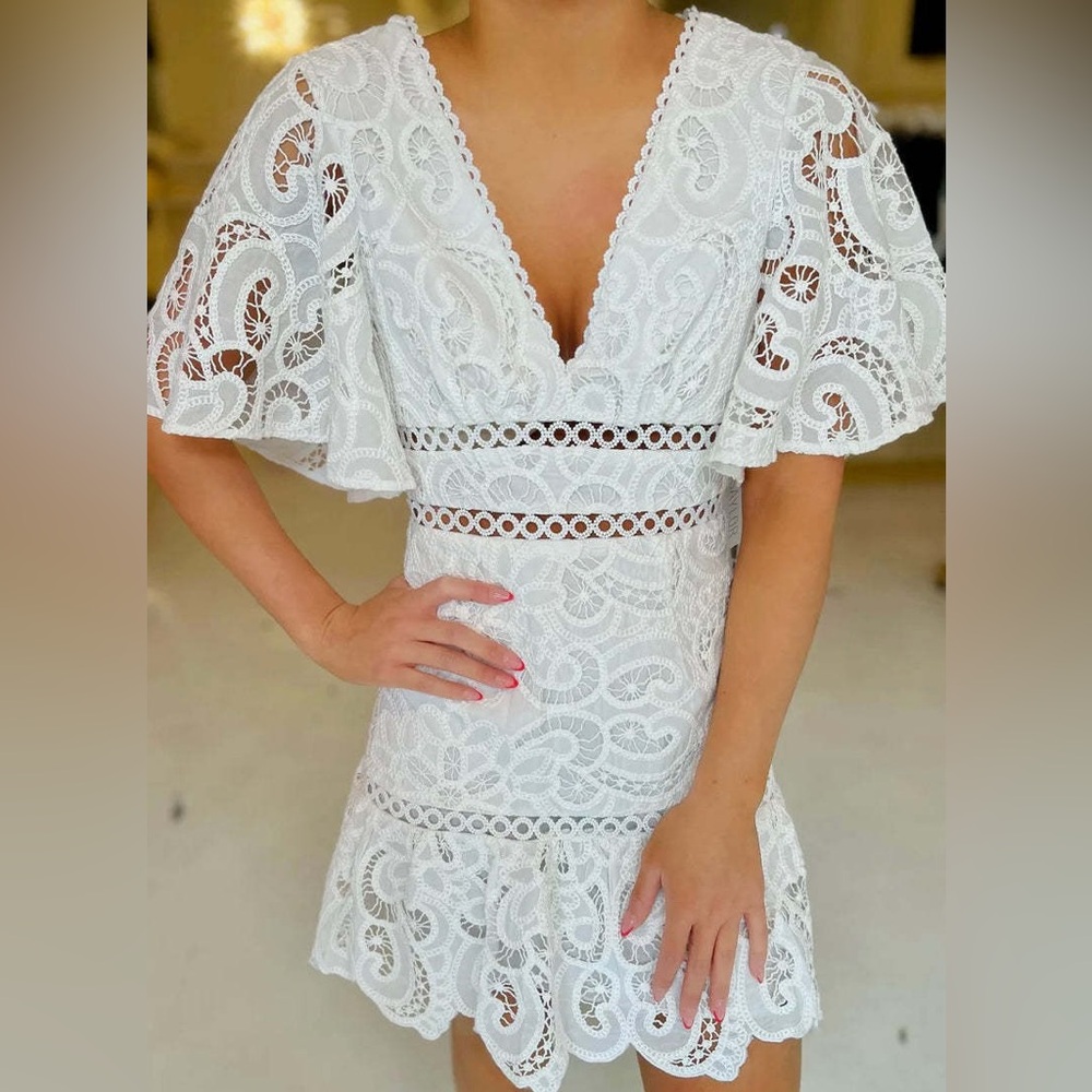 Saylor white dress